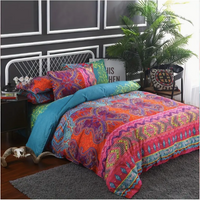 3pcs Boho Striped Bedding Set