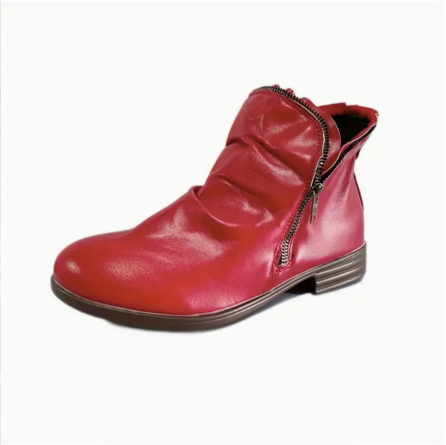 Double Zipper Ankle Boots