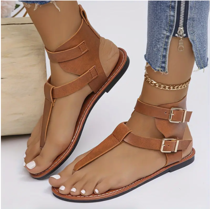 Solid Color Thong Sandals