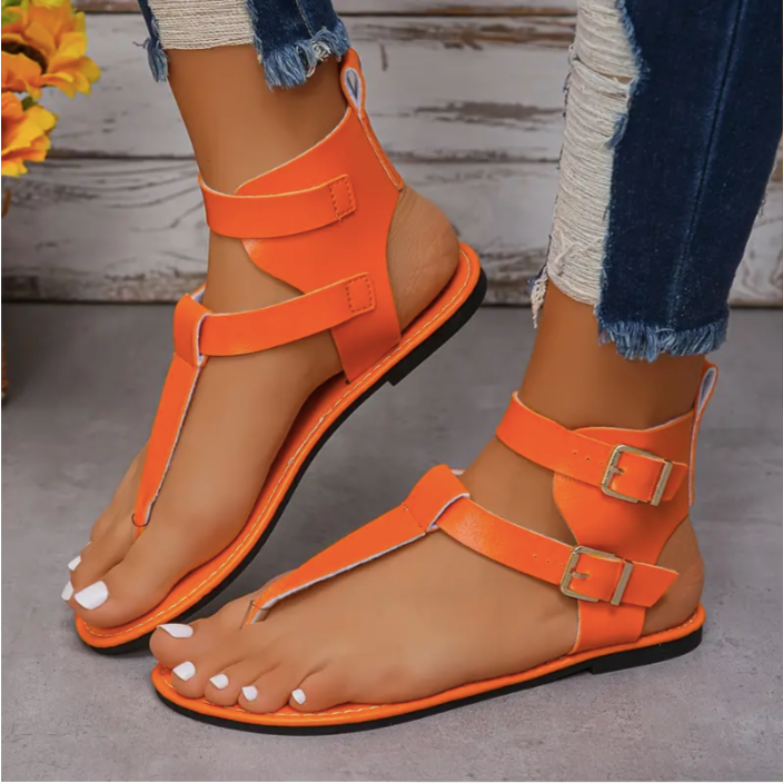 Solid Color Thong Sandals