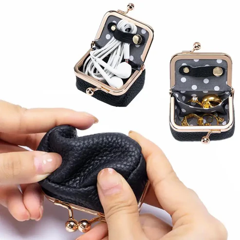 Genuine Leather Mini Jewelry Case