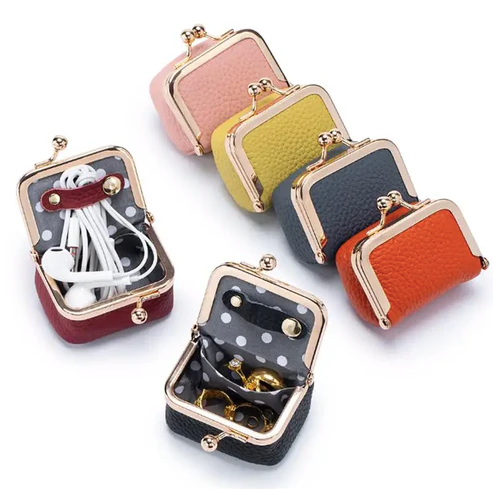 Genuine Leather Mini Jewelry Case