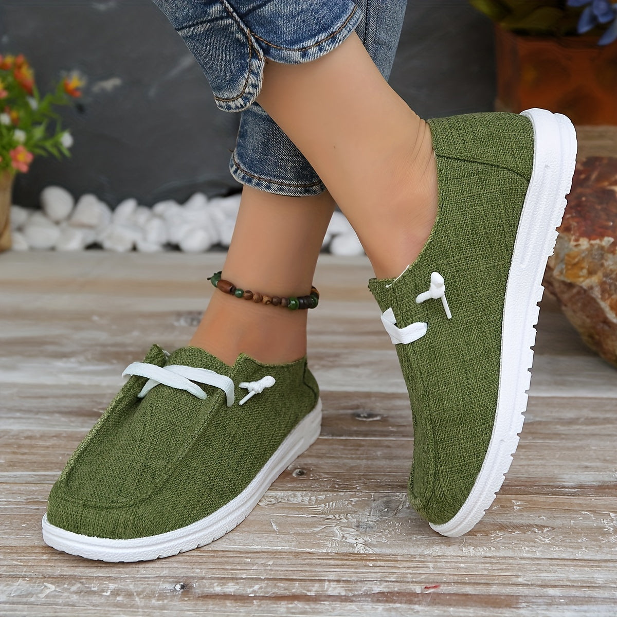 Womens Lightweight Canvas Walking Shoes  Breathable Comfortable OutdoorReady